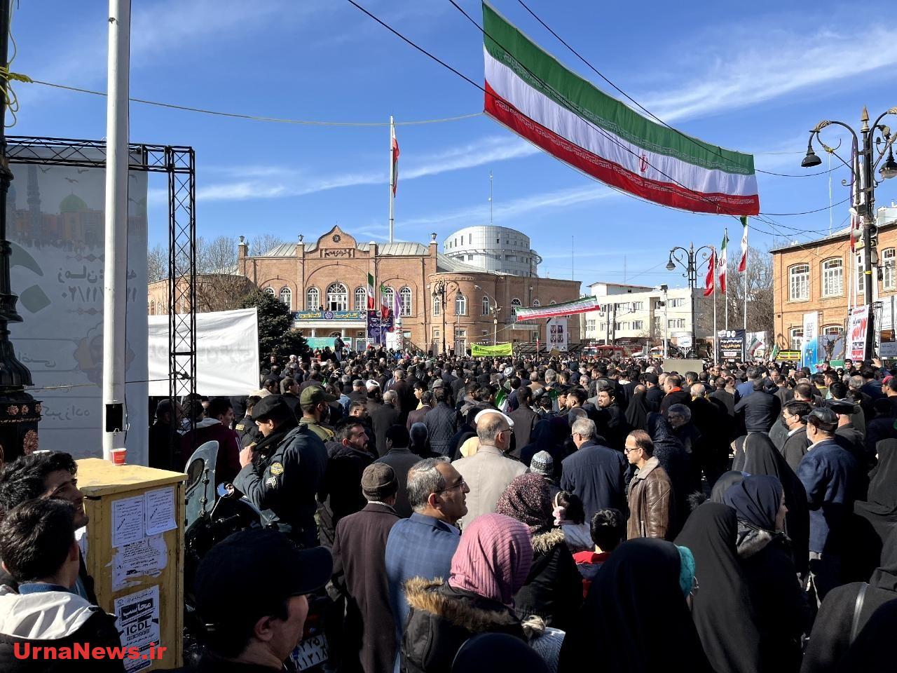 حضور حماسی مردم ارومیه در راهپیمایی ۲۲ بهمن